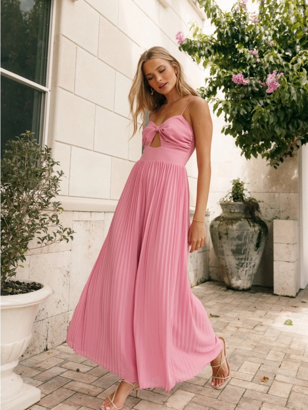Petal & Pup Alice Wide Leg Jumpsuit- Pink